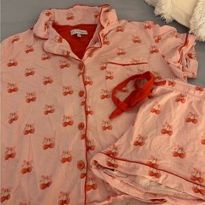 PJ Salvage Pink Cherry Pajama Set